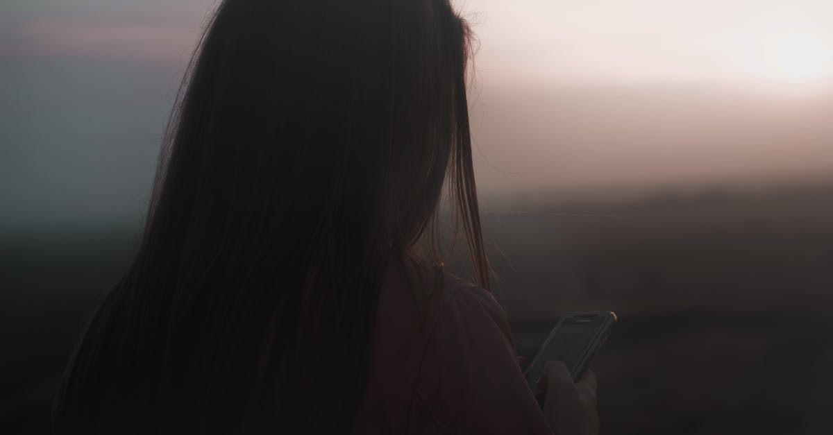 Why did they travel back in time with the Fourth Dark Curse? - Anonymous woman browsing smartphone at sunset