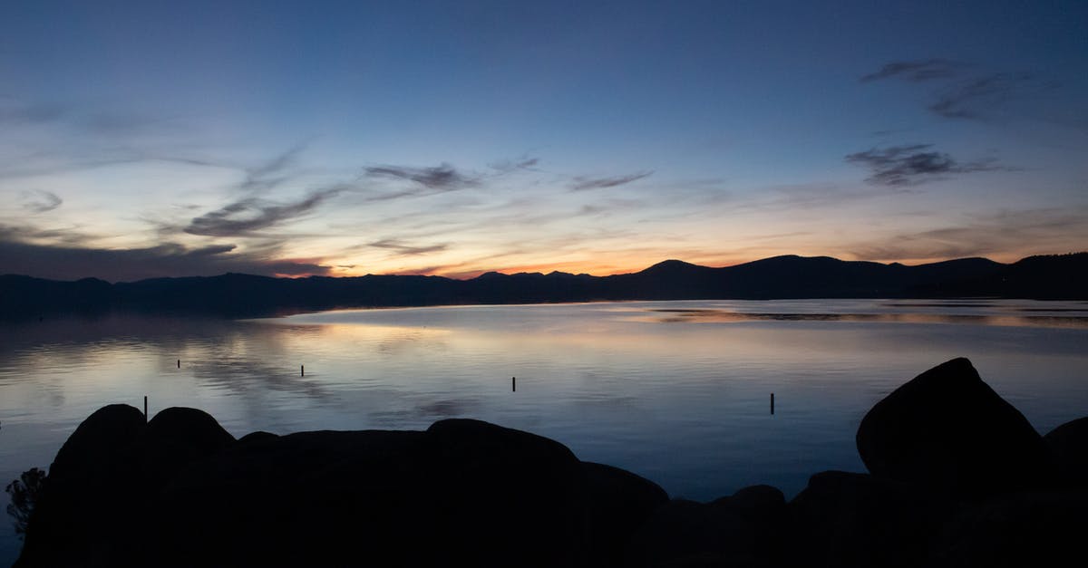 Why did two characters have to go to Lake Tahoe to get married? - Silhouette Of Mountain During Sunset