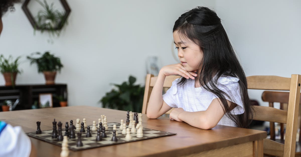 Why didn't Alan and Sarah destroy the Jumanji board game? - Asian girl playing chess with hand at chin