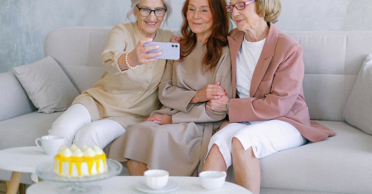 Why didn't Dr.strange use the time stone when this event occurred? [duplicate] - Happy senior women taking selfie on mobile phone at table with sweet delicious cake and cups