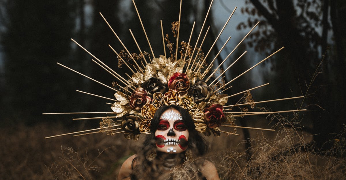 Why didn't Hugo Weaving reprise his role as Red Skull? - Portrait of Woman in Headdress and Face Painted for Day of the Dead
