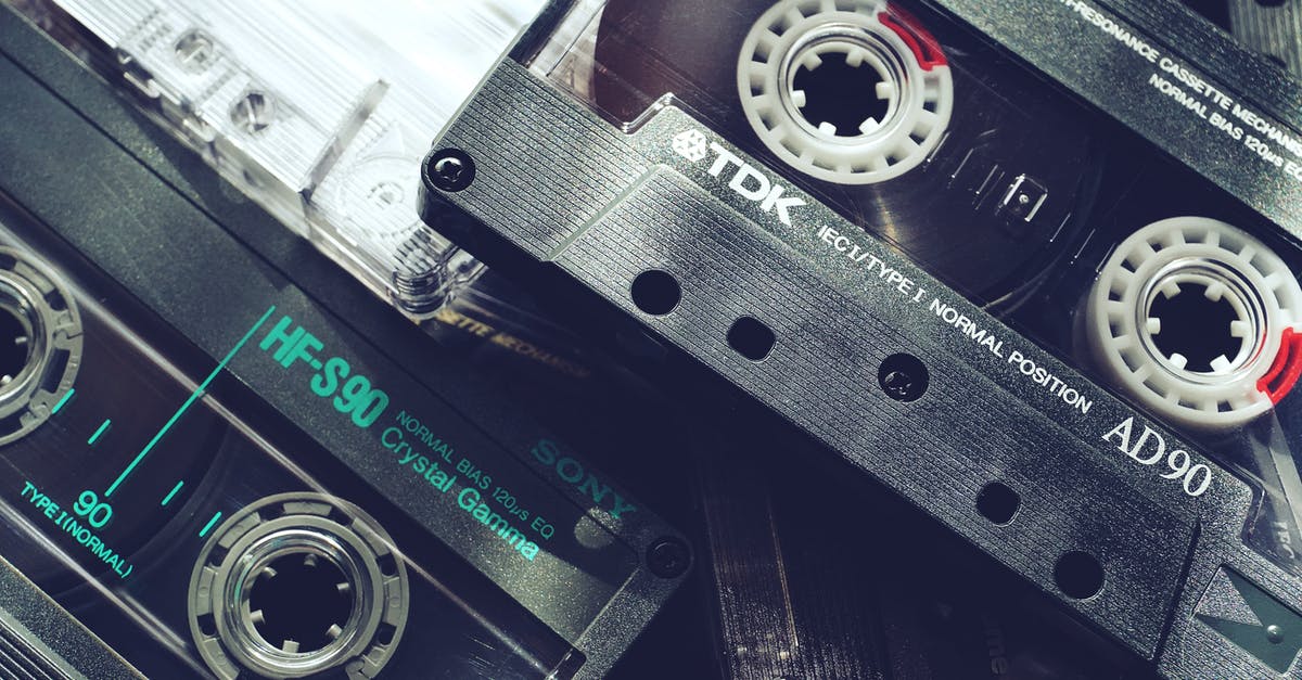 Why do old movies sound like old movies? - Black Audio Tapes In Close-Up View