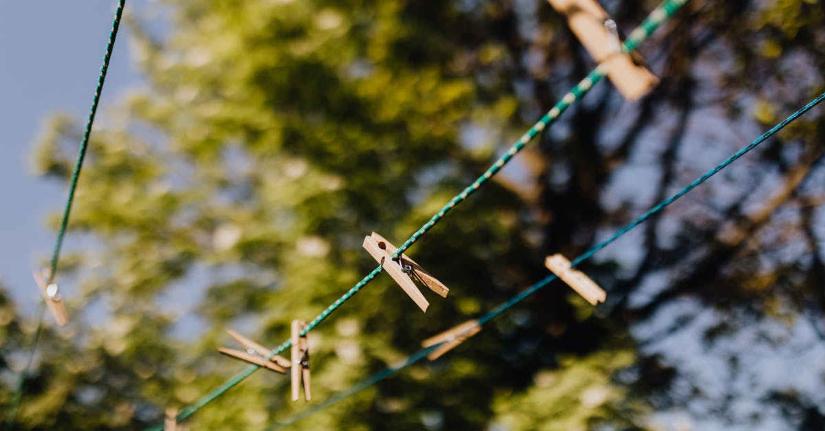 Why do so many films in the 2010s leave the title to the end? - Clothespins attached to ropes near trees