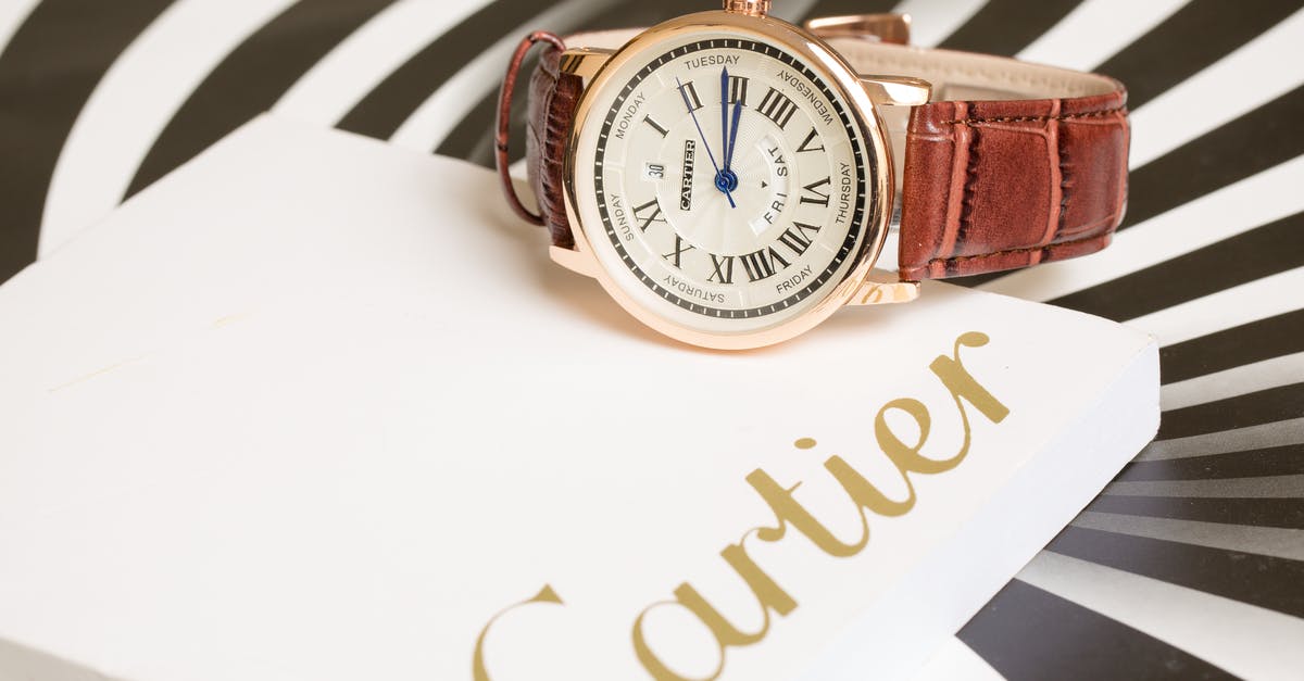 Why do studios use Roman numerals in the copyright notice in the end credits? - Cartier Watch and Decorative Packing Box with Logo