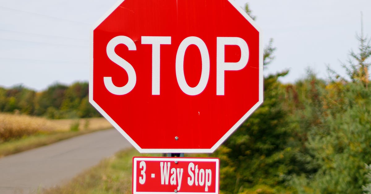 Why do the items stop duplicating? - Close up of Stop Sign