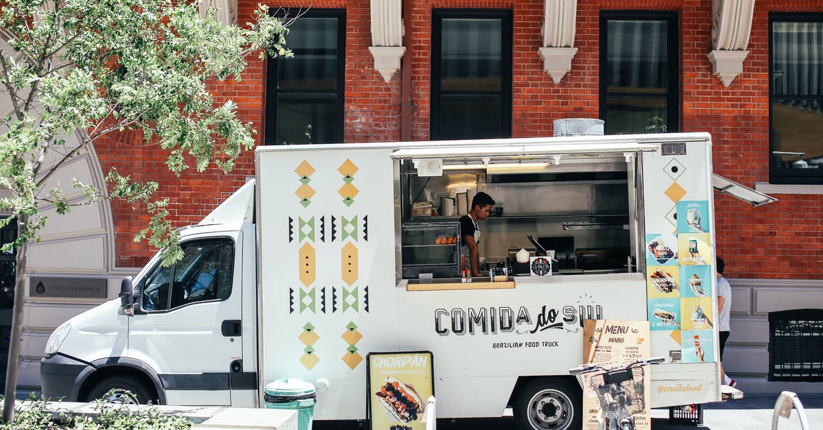 Why does Brill go outside the van to be observed by the FBI? - Food truck parked on street