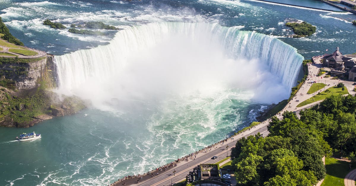 Why does Bruce became angry at Niagara Falls? - Waterfalls Near Gray Paved Road Surrounded by Green Leaf Trees during Daytime