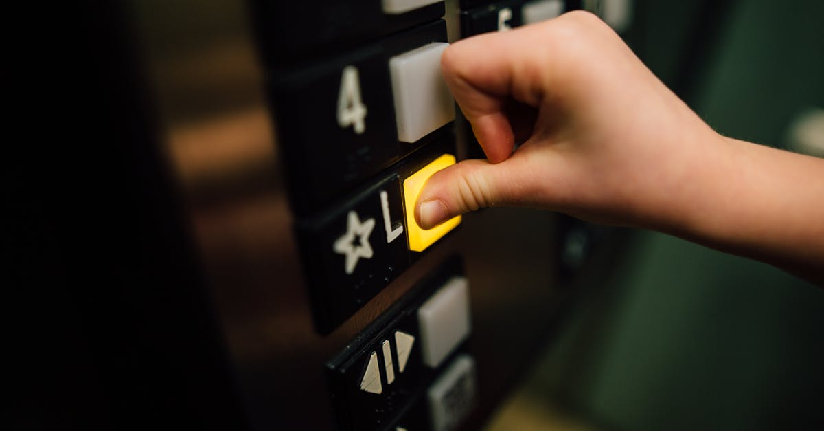 Why does Harold choose to lock down the machine again? - Anonymous person pressing button of lift