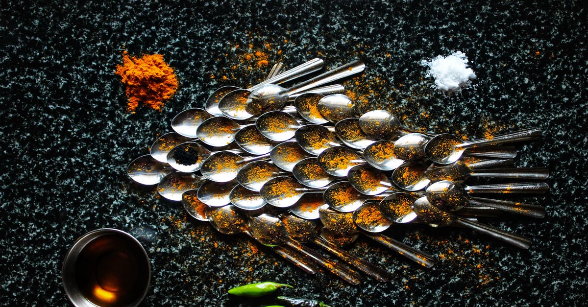 Why does Salt have two different endings? - Steel spoons and spices in creative serving