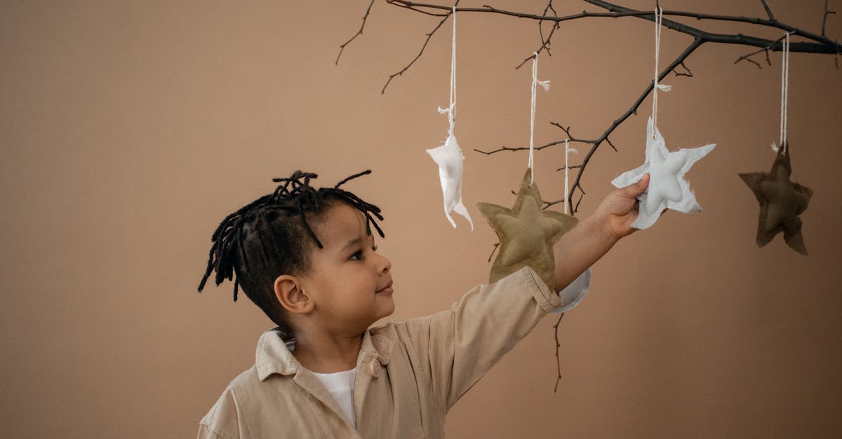 Why does Star Boy name get changed in DCAU? - Cute black boy touching soft handmade stars hanging on branch