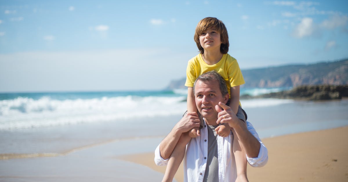 Why does the father lose his mind? - Father Carrying his Son While at the Beach