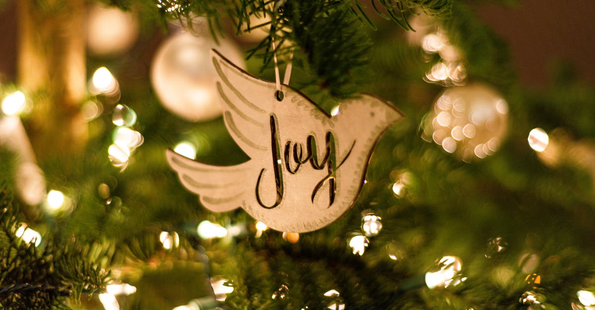 Why does this happen to Jenai in Bokeh? - Dove Shape Ornament Hanging on a Christmas Tree