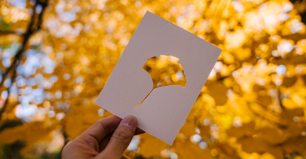 Why does Thorin leave Bilbo when the key hole is not found? - Person showing card against yellow autumn leaves