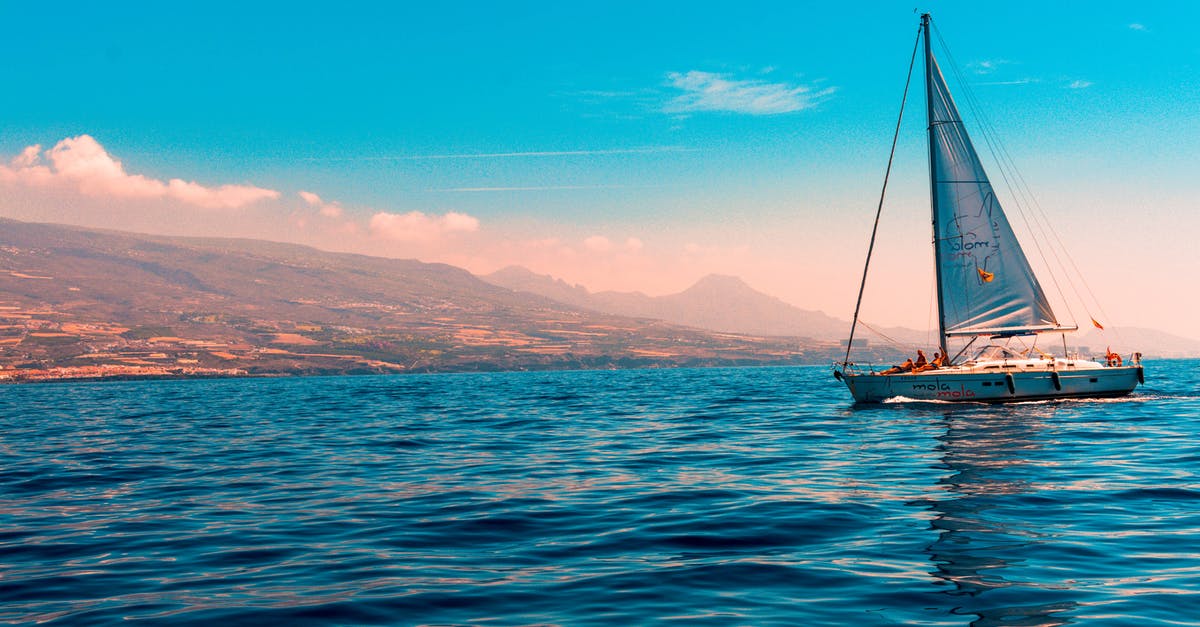 Why does U96 sail through the sea near Gibraltar? - Sailboat Sailing on Water Near Island