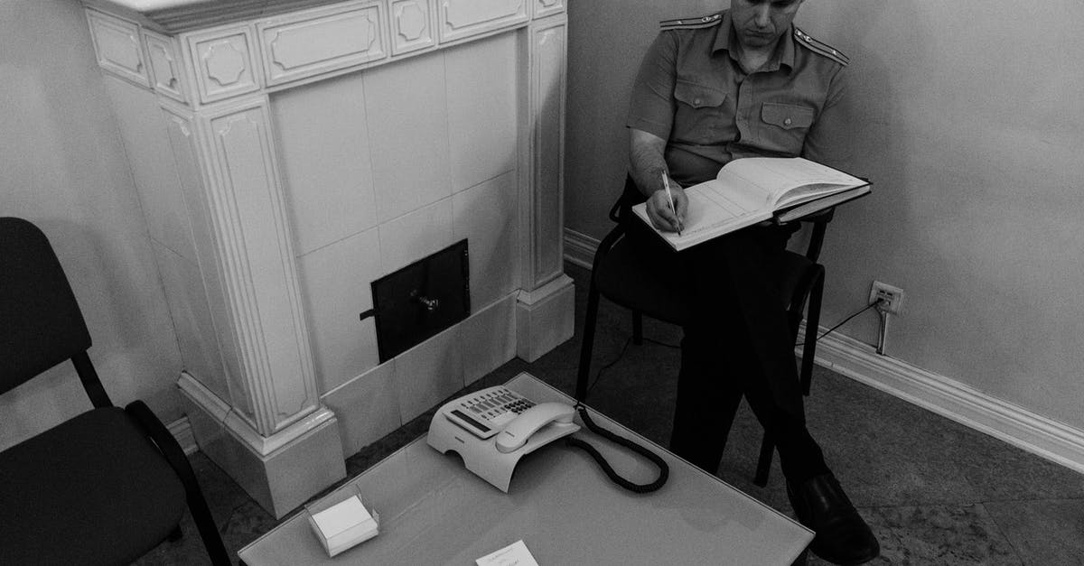 Why doesn't Cecilia think the police will be suspicious? - Focused policeman sitting on chair and writing in book