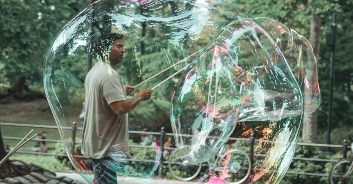 Why don't Marvel movies stick to canon? - Side view of adult Indian male with sticks standing inside of transparent soap bubble and looking forward in town