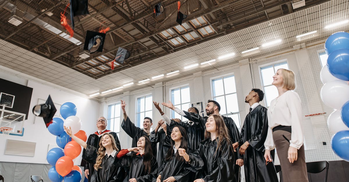 Why don't the bullies ever get in trouble for throwing slushies at Glee Club Members? - Group of People Wearing Black Academic Dress Throwing Academic Caps