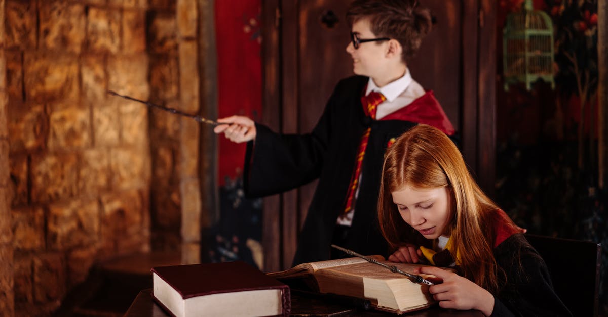 Why don't wizards teleport more? - A Girl in a Harry Potter Costume Reading a Book