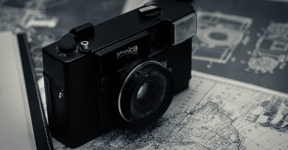 Why is it a common trend to pan the camera past an object then back to it? - Traveling retro photo camera and map