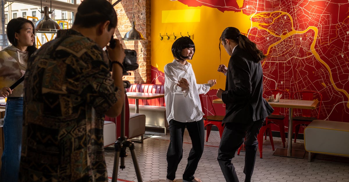 Why is the clapperboard tilted when shooting Sherlock scenes? - A Man and Woman Dancing Inside the Café