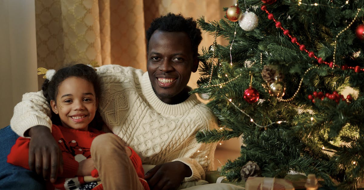 Why is the father blind in the dream world? - Dad and Daughter Smiling at the Camera Beside a Christmas Tree