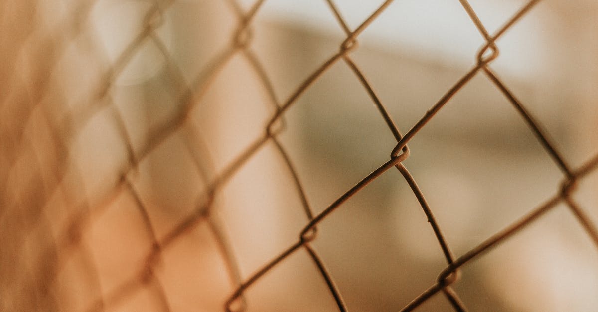 Why is there a safety net conveniently located in the soon-to-be-demolished MI6 building? - Closeup of chain link fence
