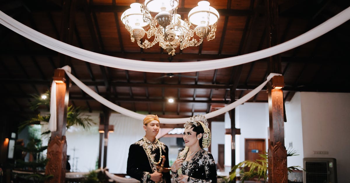Why the heavy Indonesian references? - Man and Woman Standing Under White Pendant Lamp
