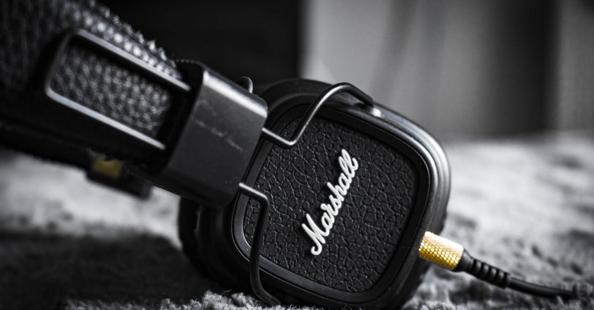 Why the need for headphones to hear the black box recording? - Selective Focus Photography of Marshall Corded Headphones