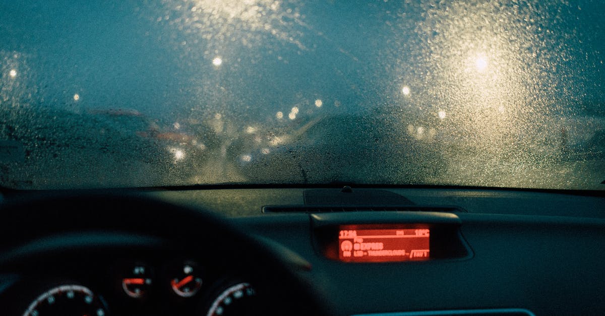 Why the T-Rex always attack at the rainy night in the first two films? - Photo of Windshield During Rainy Weather