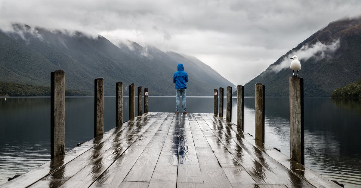 Why was Elizabeth in the rain and alone? - Person Standing on Brown Wooden Dock