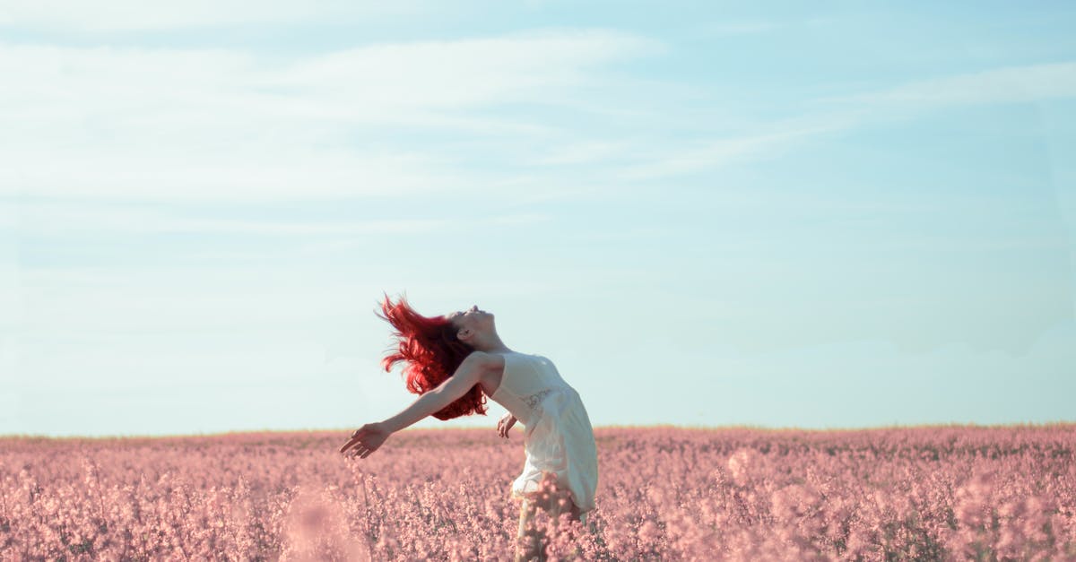 Why was it better to abandon the boat? - Woman in Yellow Dress Standing on Pink Petaled Flower Field