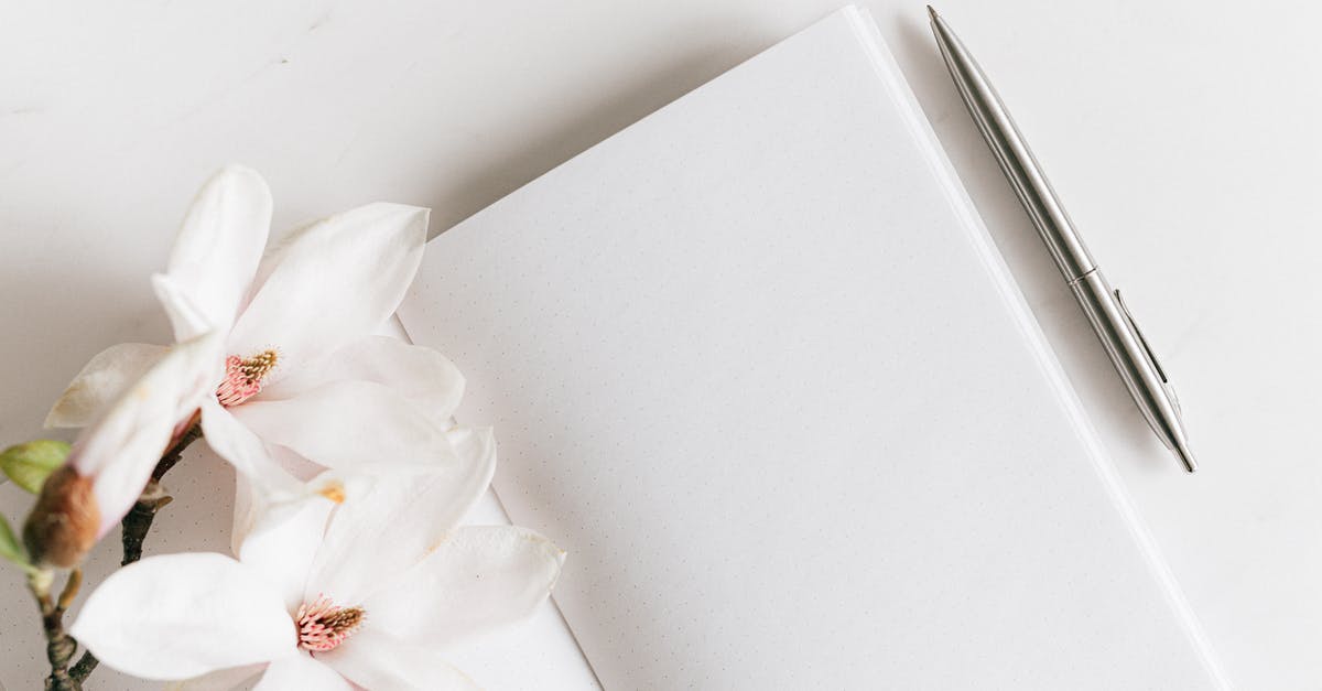 Why was the opening credits sequence for The Newsroom changed for Season 2? - Top view composition of opened notebook with blank white sheets and stylish silver pen decorated with lush blooming Magnolia twig placed on white background
