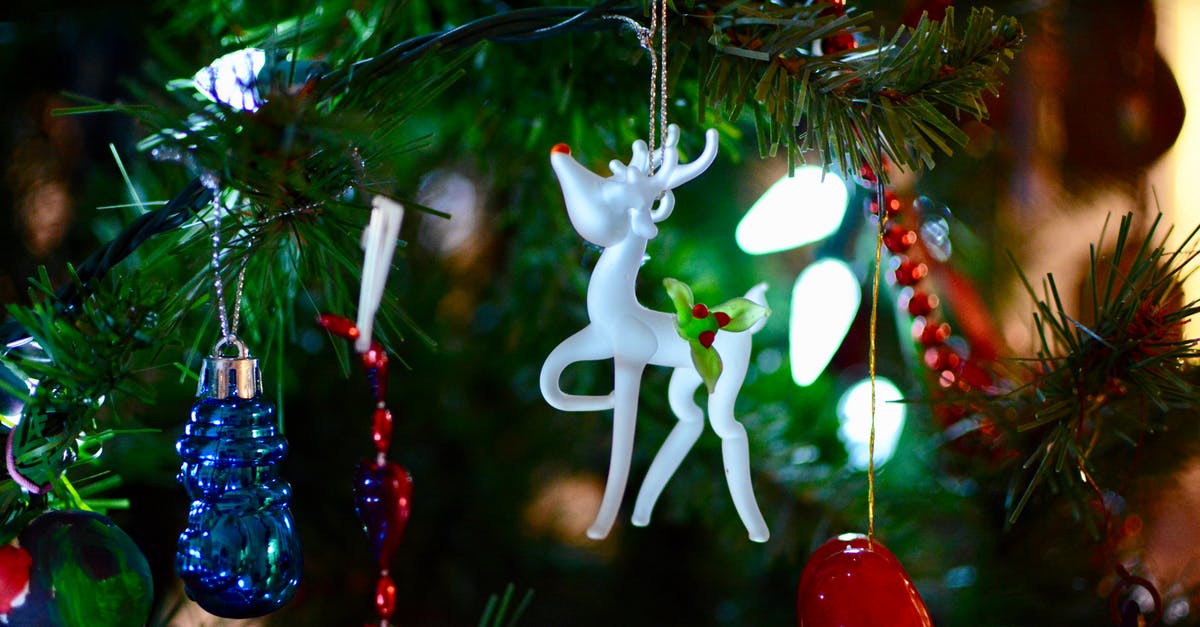 Why wasn't Rudolph included with Santa's reindeer? - Shallow Focus Photography of White Deer Christmas Tree Ornament