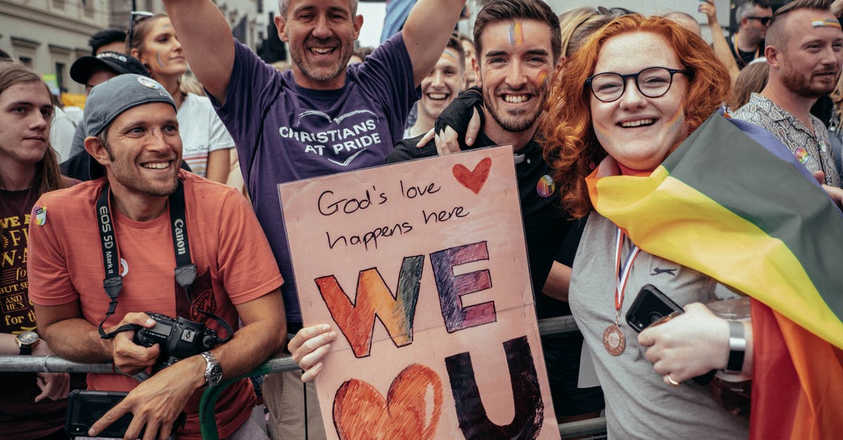 Why were these people cheering the arrival of the Juggernaut? - People Cheering on Pride Parade