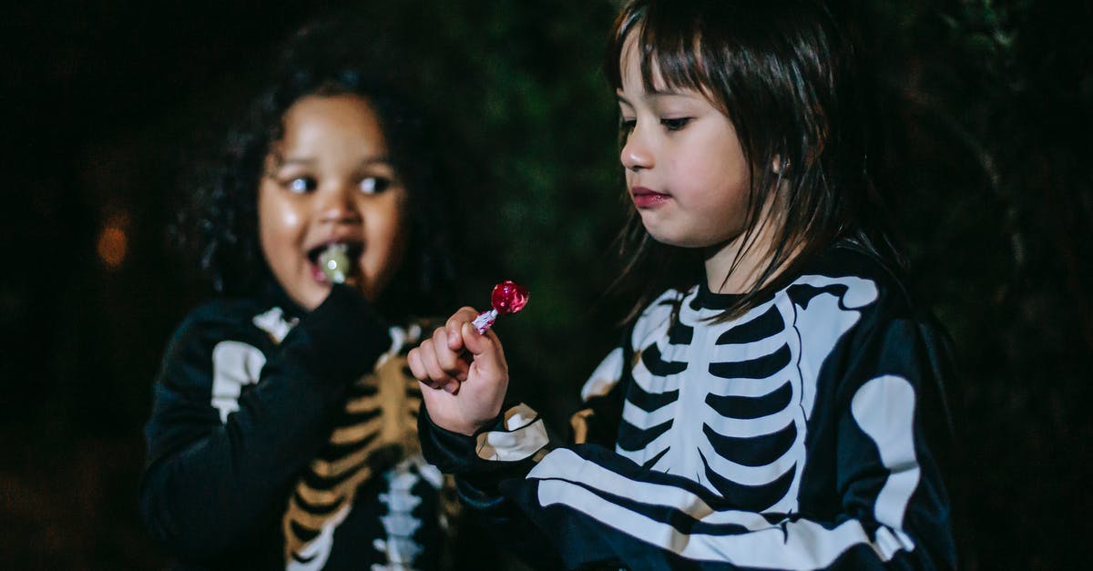 Why would Laura have an adamantium skeleton? - Content multiethnic girls in skeleton costumes eating stick candies