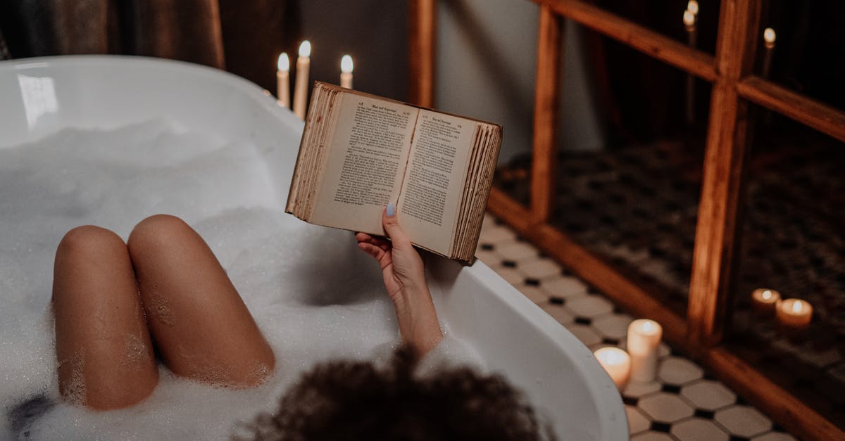 Why would Walter leave that book in the bathroom? - Person Reading Book on Bathtub