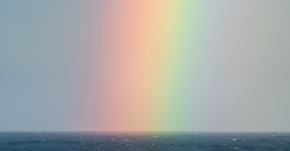 Would special effects for early movie patrons seem real? - Rainbow on sky over sea