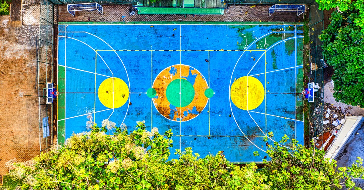 Would the villain's testimony be usable in court? - Aerial Photography of Blue and Yellow Basketball Court